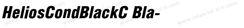 HeliosCondBlackC Bla字体转换